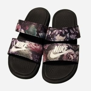 Nike Benasi Duo Black Blossom Slide